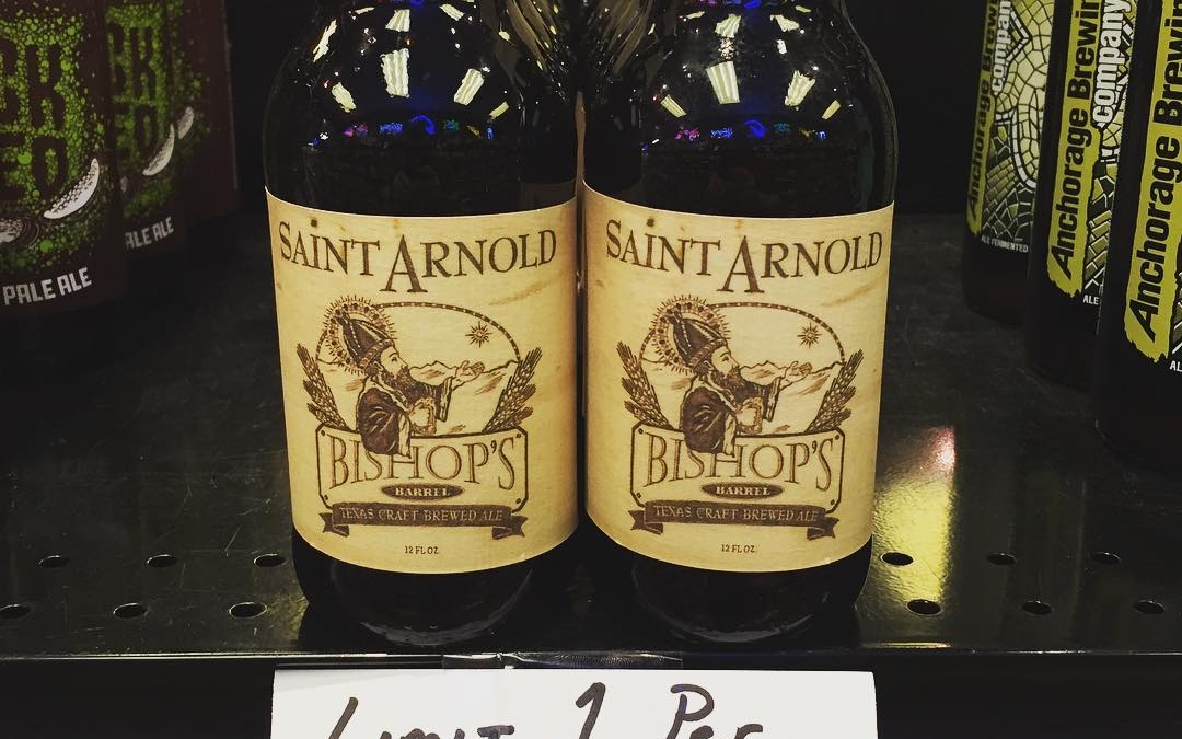 Yes, that is @saintarnoldbrewing Bishop’s Barrel available for sale at retail! Come get it while…