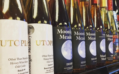 @moonlightmeadery is now available at our Perkins Rd location! #mead #honeywine #beerstagram #yummy