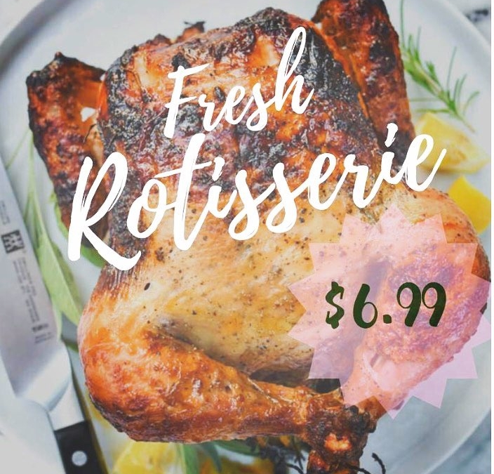 Money can’t buy happiness, but it CAN buy our Rotisserie Chicken for just $6.99, and…