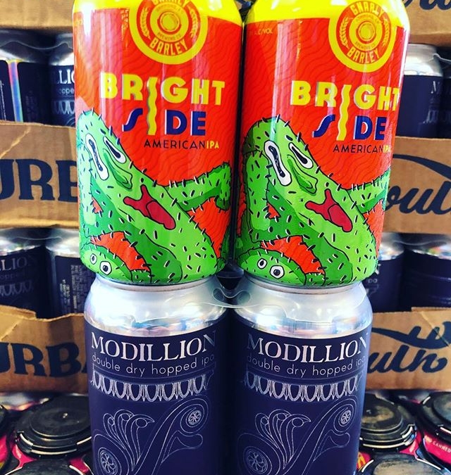 @gnarlybarley Brightside IPA and @urbansouthbeer Modillion DDH IPA are both now available at our Perkins…