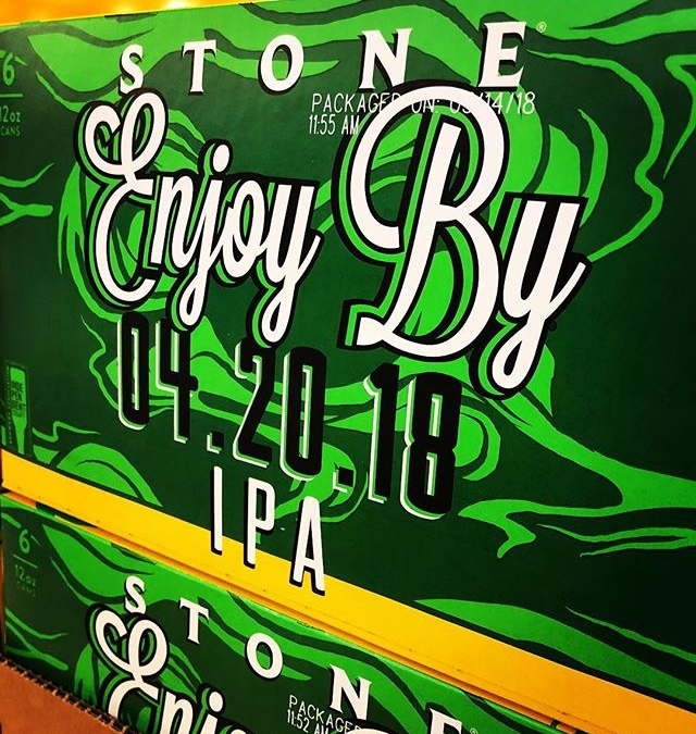 @stonebrewing Enjoy By 4.20.18 IPA is now available at our Perkins Rd location! #beer #enjoyby420…