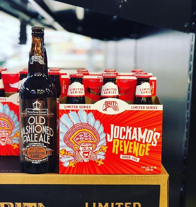 @abitabeer Jockamo’s Revenge Sour IPA and Barrel Aged Old Fashioned Pale Ale are now in…
