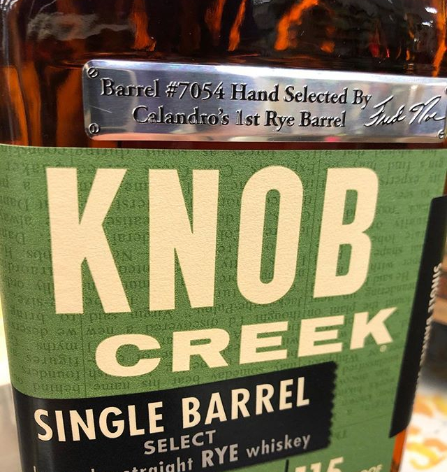 Our very first @knobcreek Rye Barrel has arrived at our Perkins Rd location! Come check…