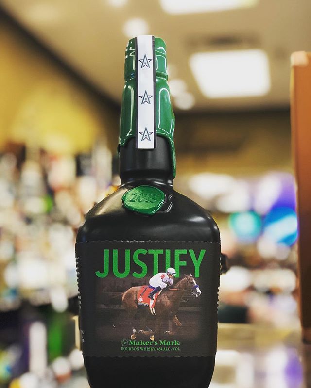 @makersmark Justify special edition to honor the triple crown winner, is now available at our…