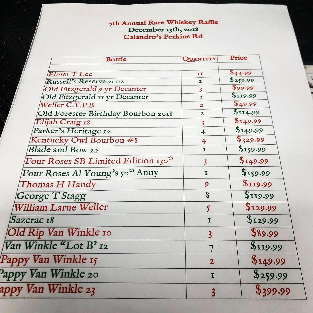And as promised, here’s the list with quantities! Tickets go on sale Thursday at 7…