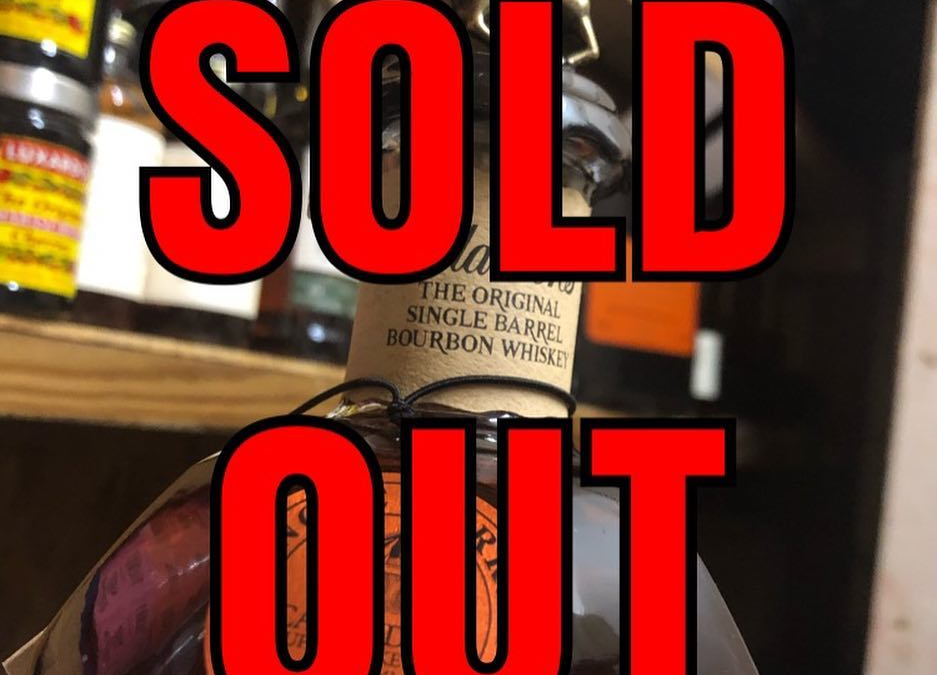 And it’s gone… 15 minutes, 204 bottles. Thanks everybody that came out! #barrel #strongwater #soldout…