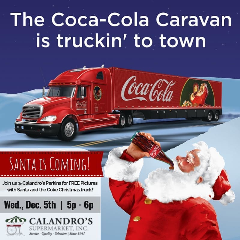 Santa is coming! Santa is coming! Join us at Calandro’s Perkins this Wednesday (12/5) @…