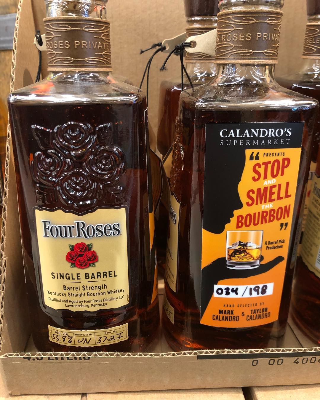 Our @fourrosesbourbon “Stop and Smell the Bourbon” Barrel has arrived! Thanks to Scott Greci, @designedforbeer…