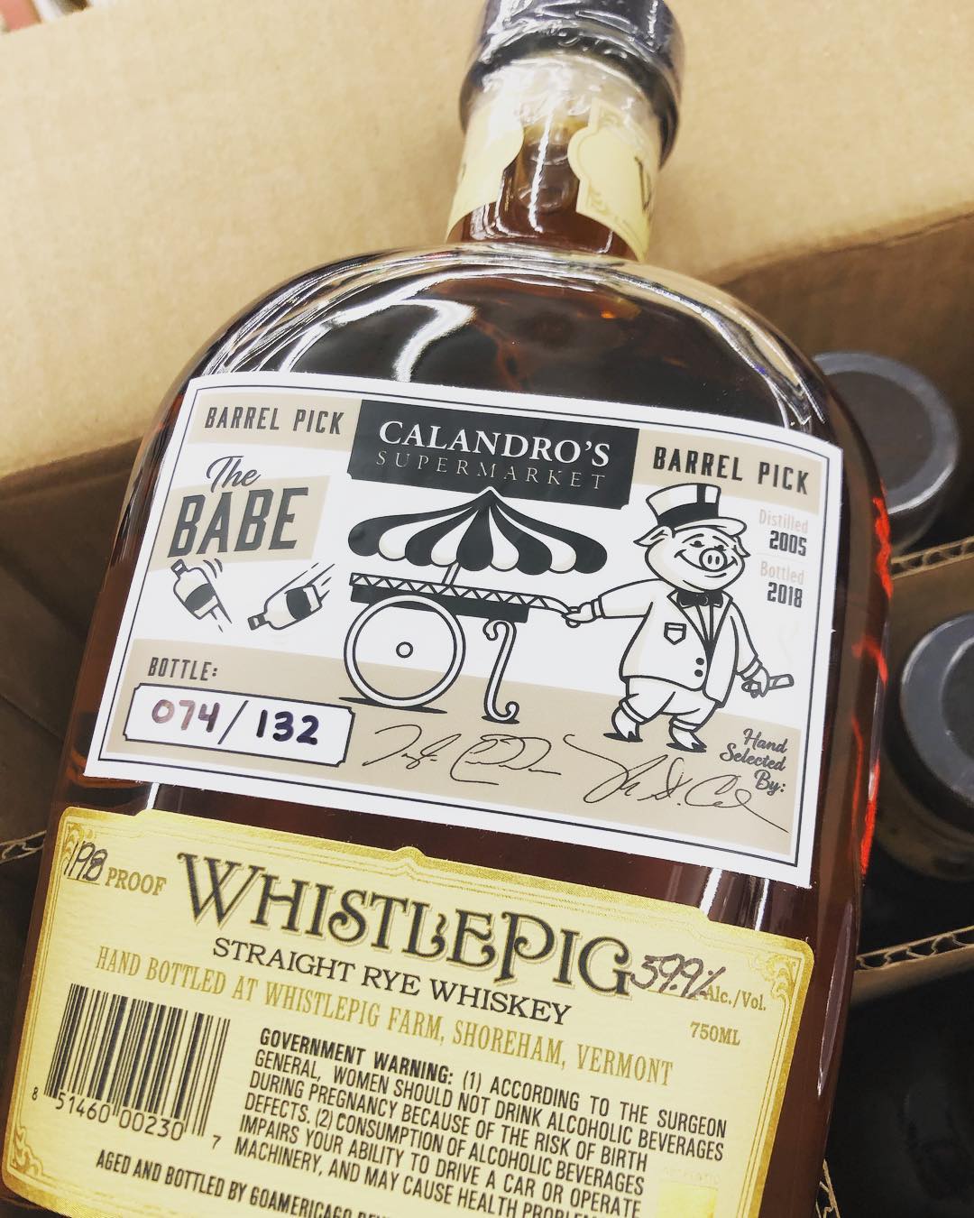 Our second @whistlepigwhiskey barrel is now available at our #midcitybr location! #liquor #barrelpick #thebabe #shoplocal…