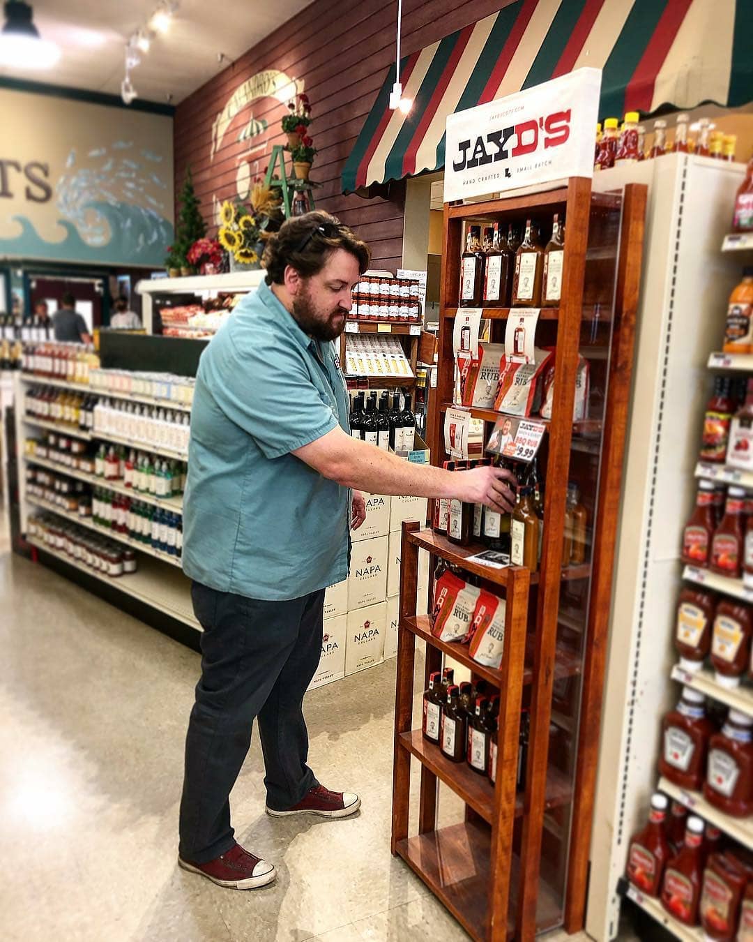 Ha! #restockedyall #getyousome 🔥🔥🔥 . Reposted from @biteandbooze: @jayducote just checked the Jay D’s shelves…