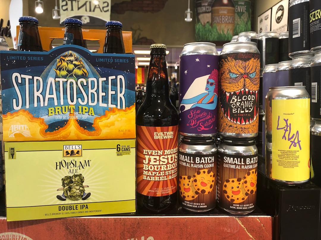 New brews now available at Both locations! @eviltwinbrewing @abitabeer @fatorangecatbrewco @omnipollo @bellsbrewery @chandeleurbeer #beer #drinklocal…