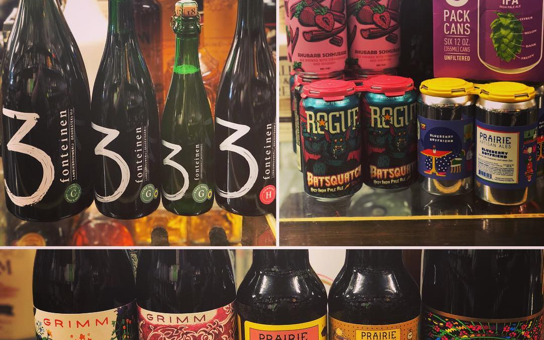 New brews now in stock at our #midcitybr location! #beer #barrelagedbeer #freshhops #bringthefunk