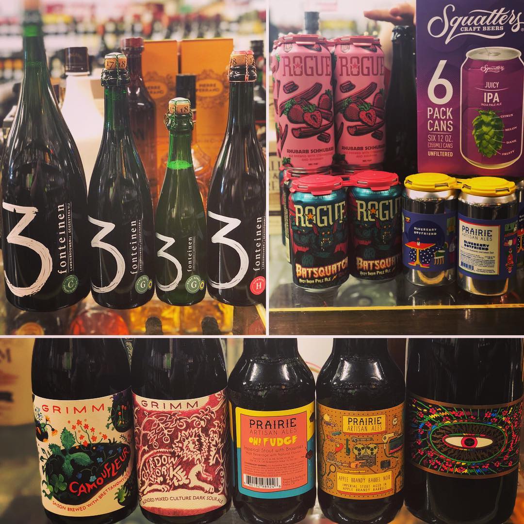 New brews now in stock at our #midcitybr location! #beer #barrelagedbeer #freshhops #bringthefunk