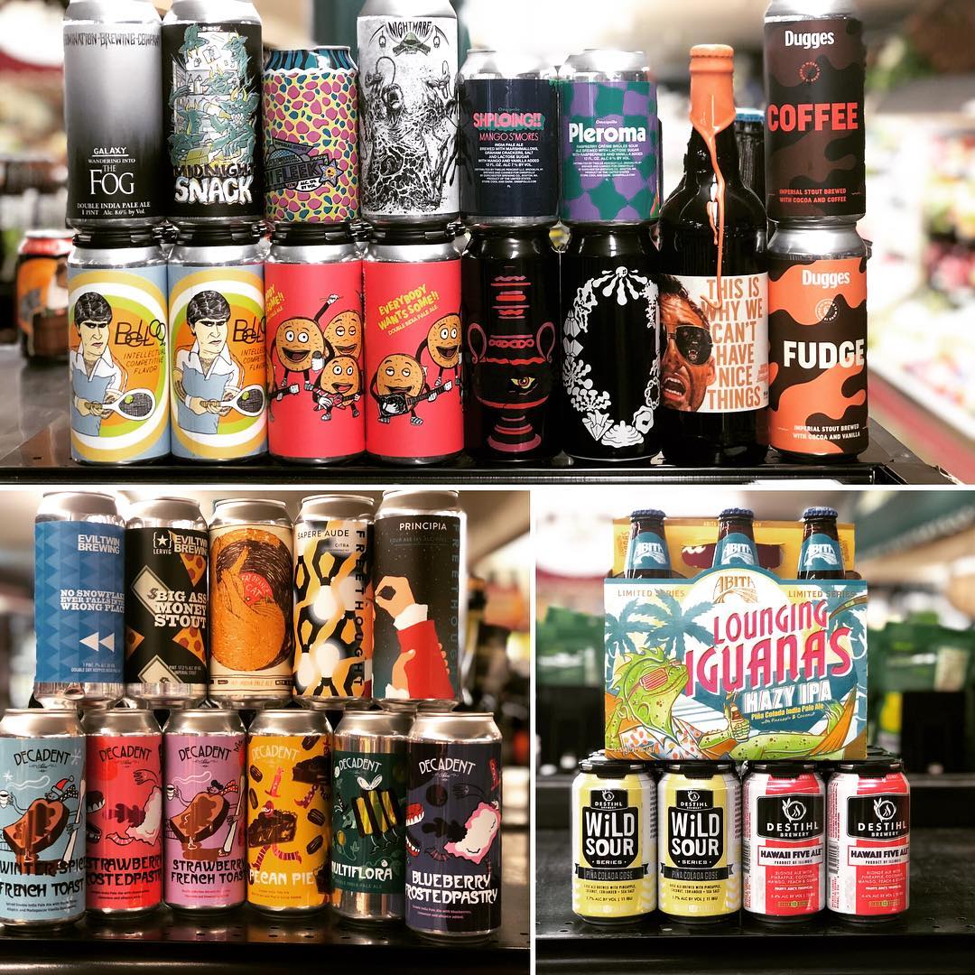 New brews now in stock at our #midcitybr location! #beer #newbrewtuesday #freshhops #barleywineislife #drinklocalbeer