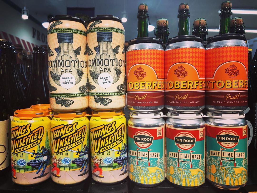 It’s #newbrewthursday at our Perkins Rd location! Multiple new local options.. @tinroofbeer @greatraftbeer @greatraft_southla @cryingeaglebrew…