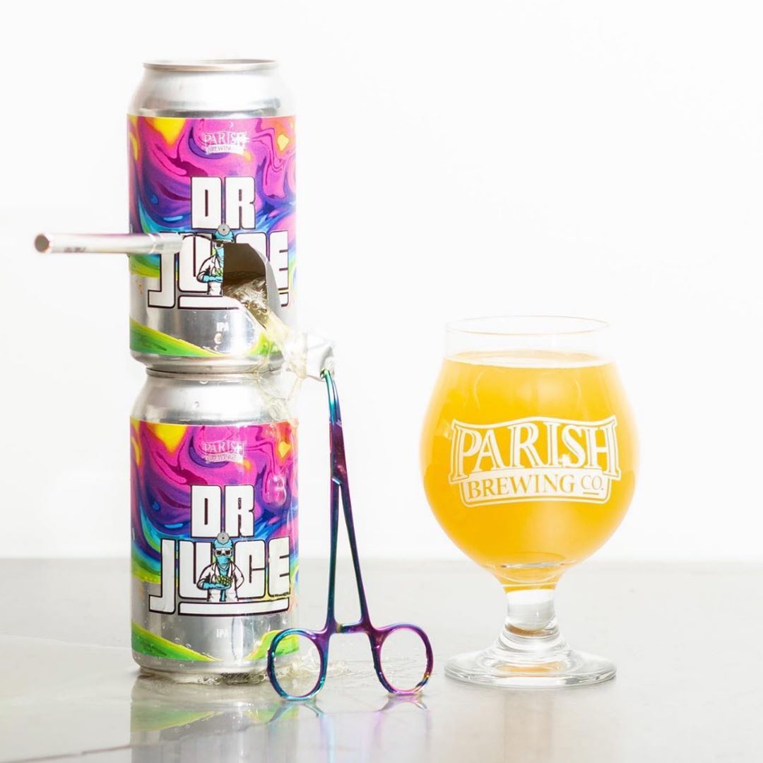 @parishbrewingco new year round IPA, Dr. Juice, will be available at our Perkins Rd location…