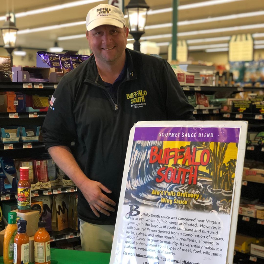 Buffalo South’s Wing Sauce “ain’t y’all’s ordinary wing sauce” for sure. Available in Calandros @…