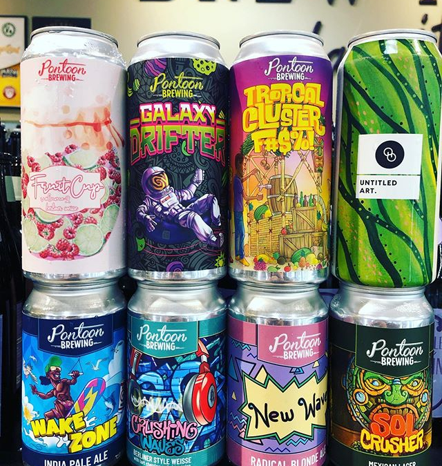 New brews now in stock at our Perkins Rd location! @pontoonbrewing @untitledartbev @otherhalfnyc #newbrews #haze…