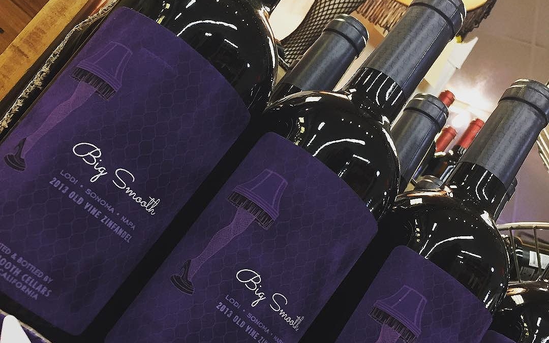 Big Smooth Old Vine Zin is now available at our Perkins Rd location! #leglamp #fragilé…