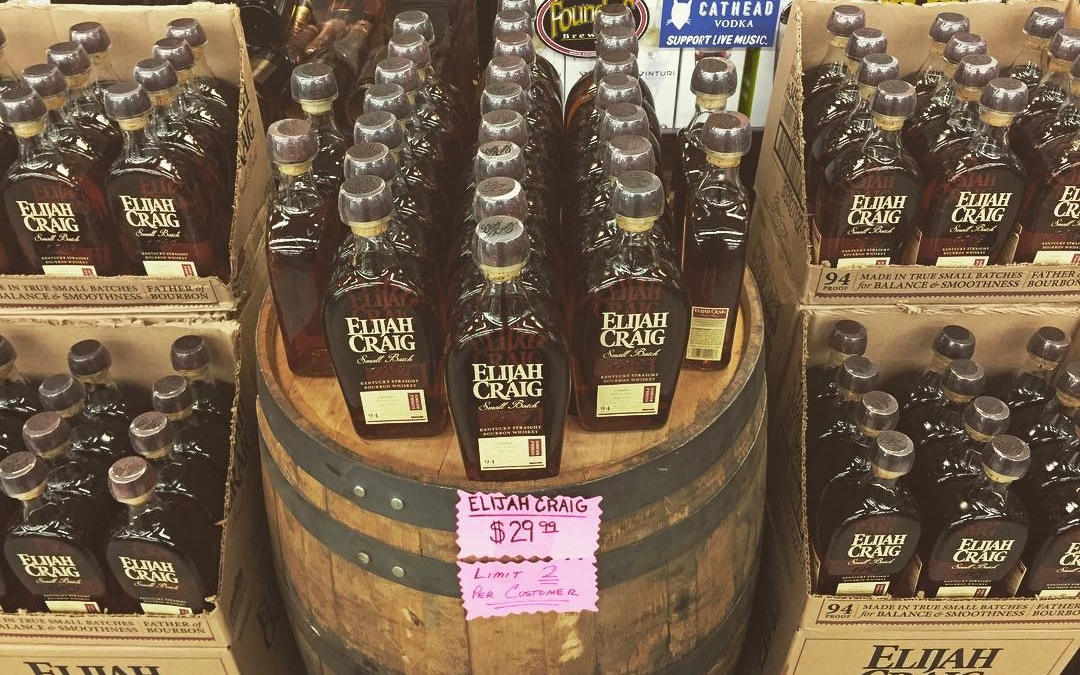 Our @elijahcraig Barrel pick is now on the floor at our Perkins Rd location! #strongwater…