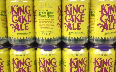 We have @mudbug_brewery King Cake ale at Calandros Mid-city