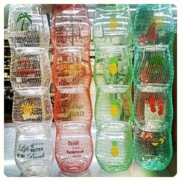 New summertime Wine-Oh plastic wine glasses available at @calandrosmkt Perkins! $12.99 for a set of…