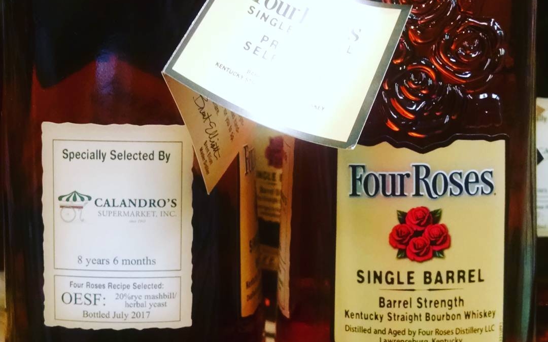 It’s here!! We finally got another single barrel Four Roses, and its barrel strength! @fourrosesbourbon…