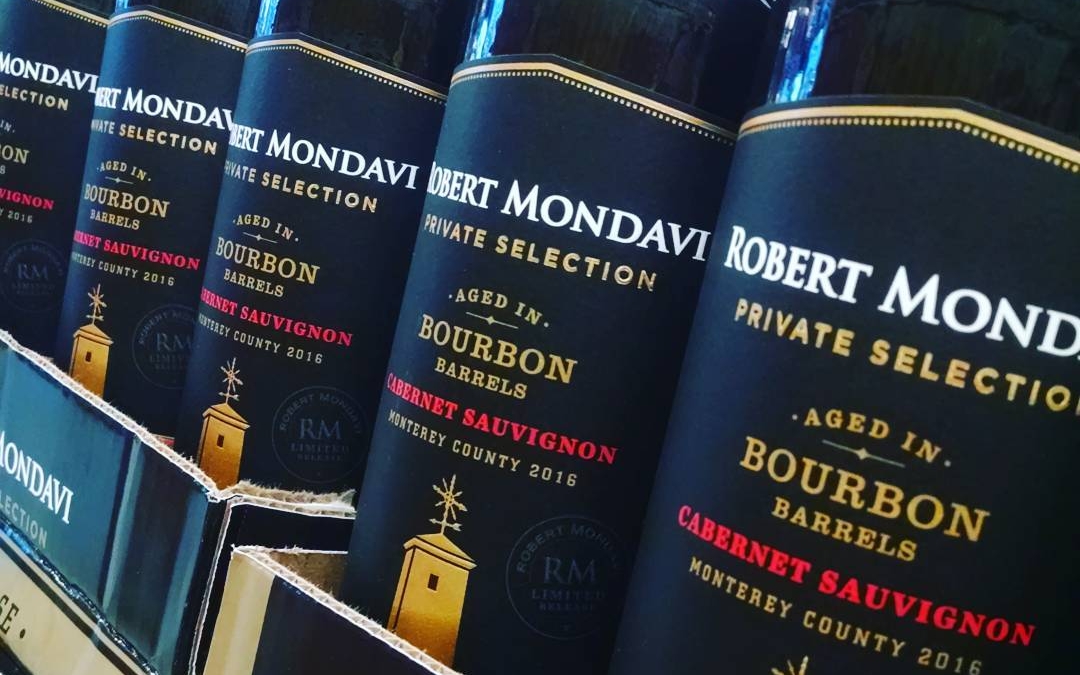 It’s back, baby! @robertmondavi #bourbonbarrelaged #cab #wine #cabsauv