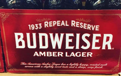 @budweiser Limited Edition 1933 Repeal Reserve Amber Lager is now available at our Perkins Rd…