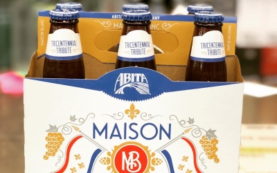 @abitabeer Madison Blanc, an Ale brewed with Sauvignon Grapes, is now available at our Perkins…