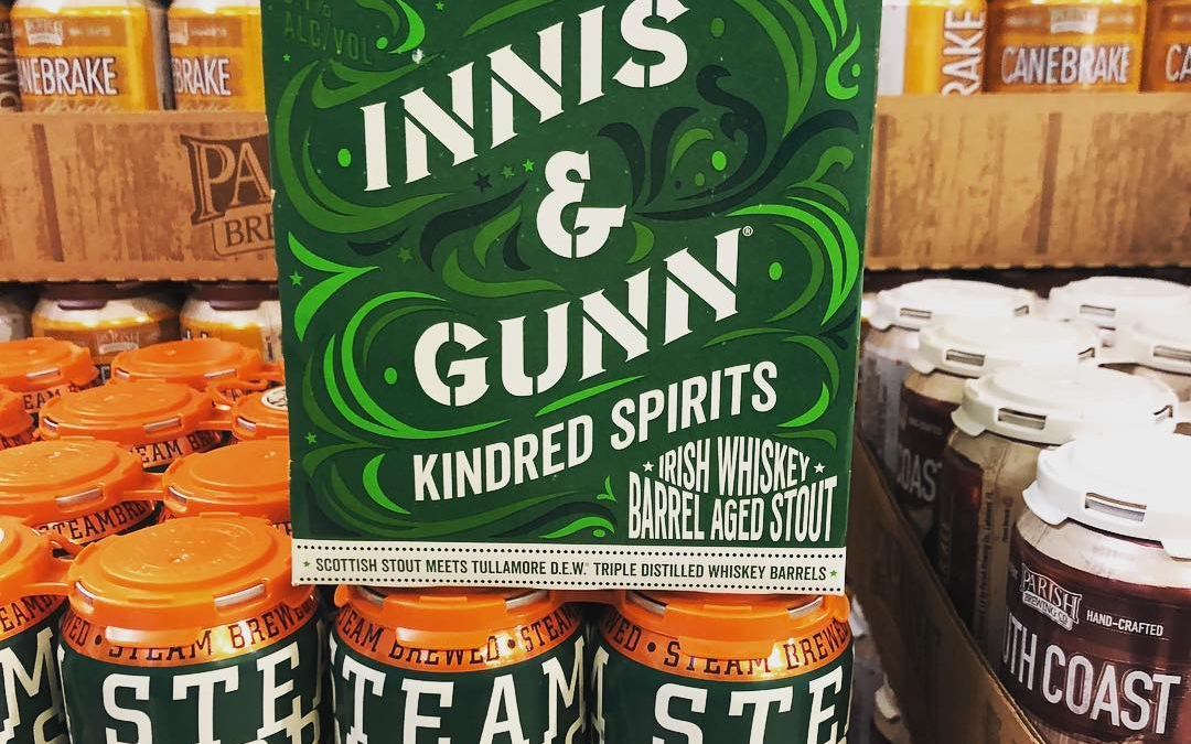 @innisandgunnusa Kindred Spirit stout aged in Irish whiskey barrels and @steamworksbrewing New England IPA is…