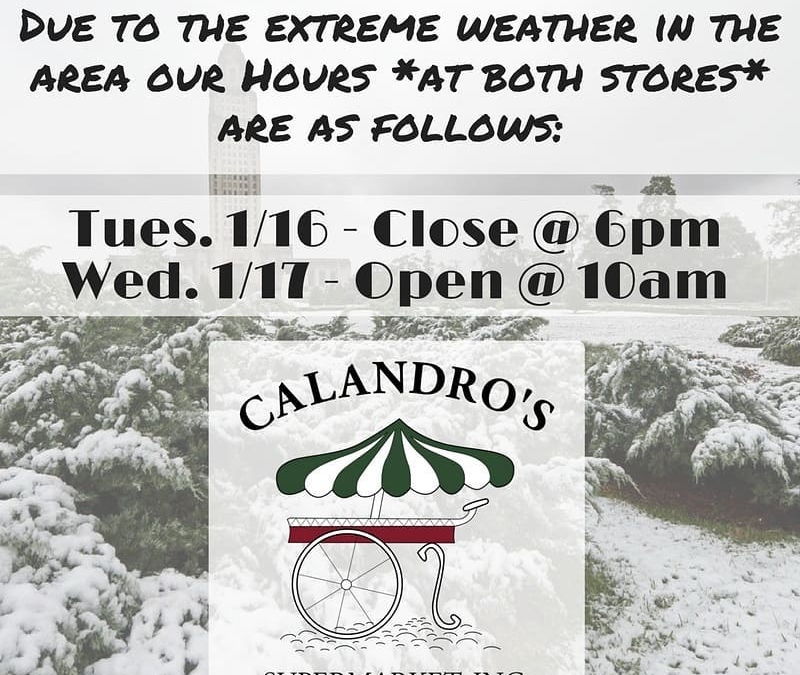 Because of potential for snow & ice tonight, dangerous driving conditions, bridge closures, etc. we’re…