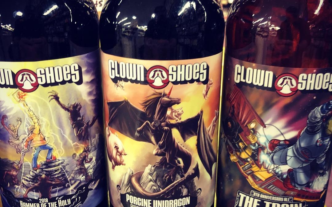 More new brews from @clown_shoes_beer available now at our Perkins Rd location including two barrel…