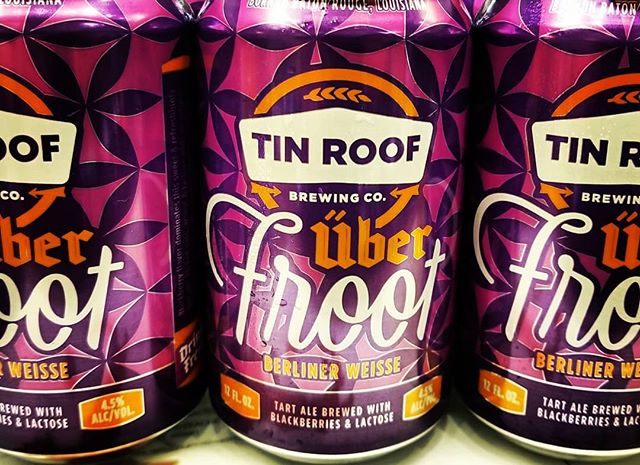 Tin Roof Uber-Froot available at our Perkins Rd location! @tinroofbeer #newbrewthursday #tinroof #berlinerweisse #sourbeer #drinklocal…