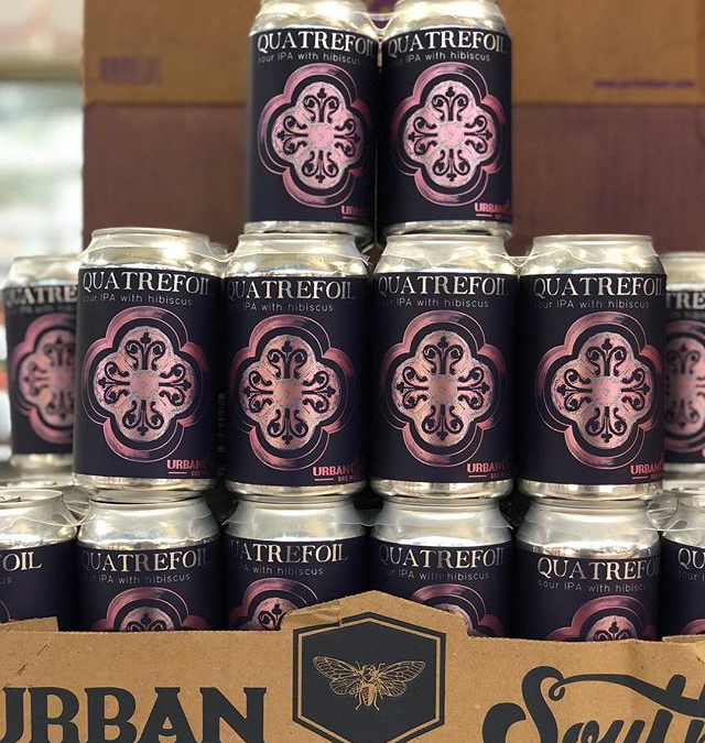 @urbansouthbeer Quatrefoil is now available at our Perkins Rd location! #beer #drinklocal #hibiscus🌺 #ipa