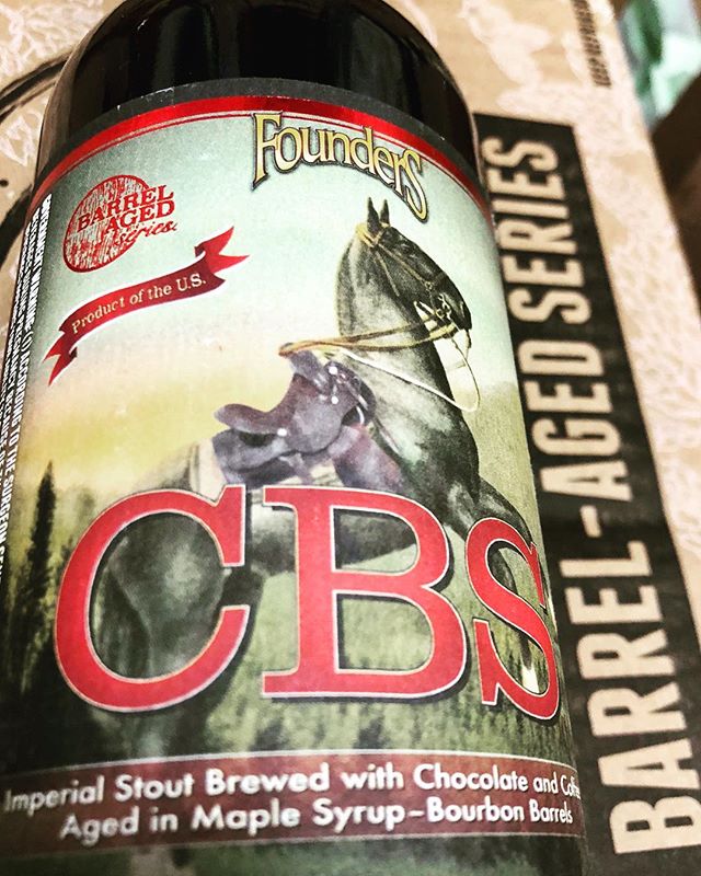 @foundersbrewing CBS, Imperial Stout Brewed with Chocolate and Coffee Aged in Maple Syrup- Bourbon Barrels,…