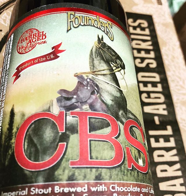 @foundersbrewing CBS is now available at BOTH locations! #beer #barrelagedbeer