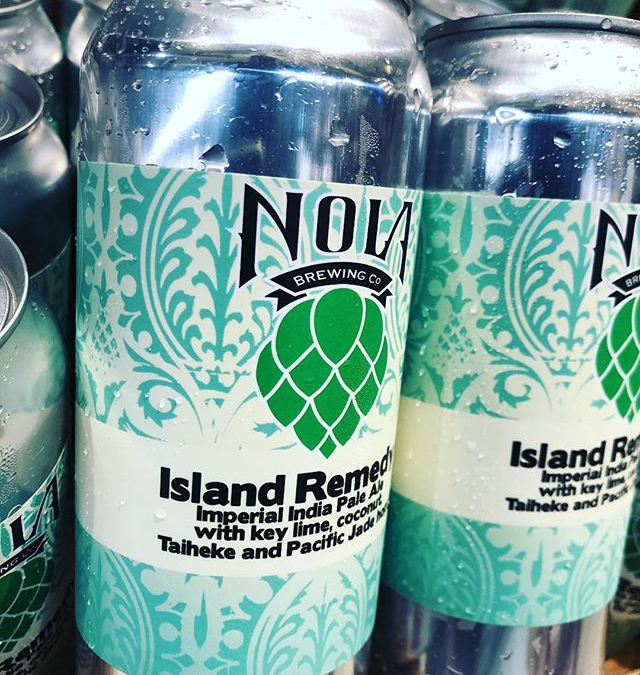 @nolabrewing Island Remedy is now available at our Perkins Rd location! #drinklocal #freshhops #tropical #beer