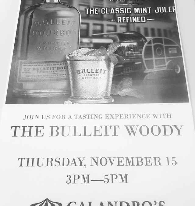 The @bulleitwhiskey “Woody” will be at our Perkins Rd location from 3-5 today! Come check…