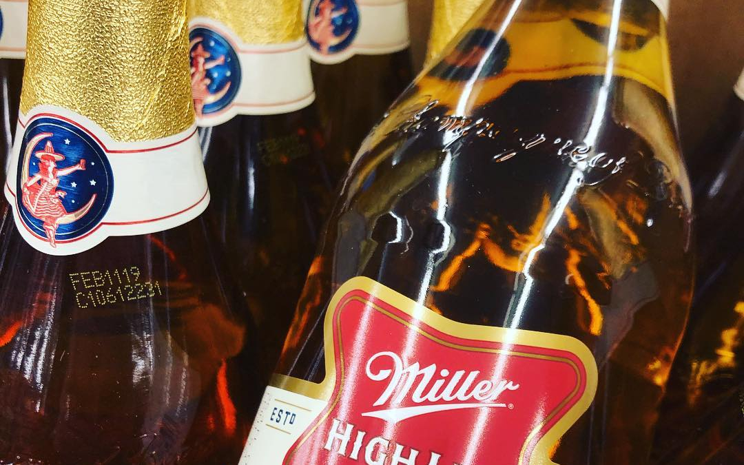 Miller High Life Champagne bottles are now available at our #midcitybr location! #champagneofbeers #beer #nota40