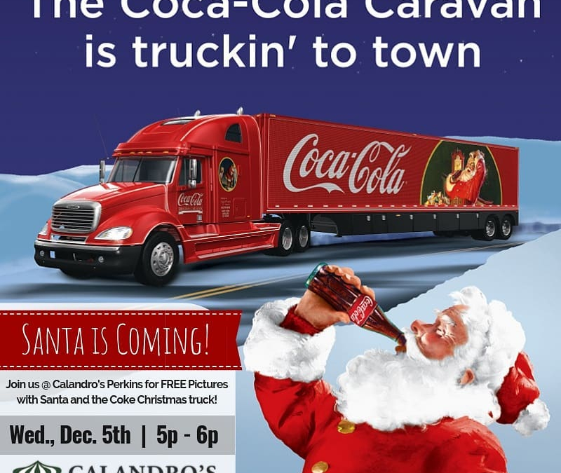 Santa is coming! Santa is coming! Join us at Calandro’s Perkins this Wednesday (12/5) @…