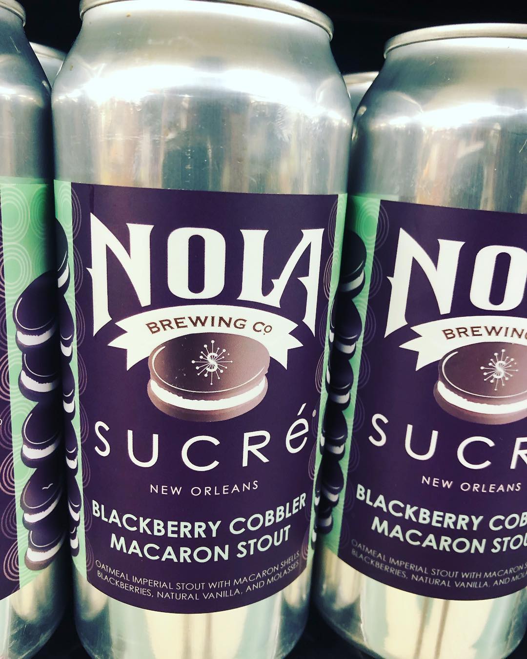 @nolabrewing and @sucreneworleans blackberry cobbler macaron stout is now available at our #midcitybr location! Limit…