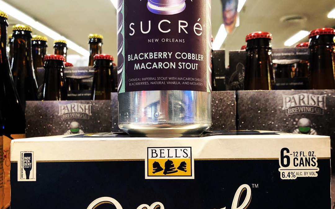 @nolabrewing collab with @sucreneworleans Blackberry Cobbler Macaron Stout and @bellsbrewery Official Hazy IPA are both…