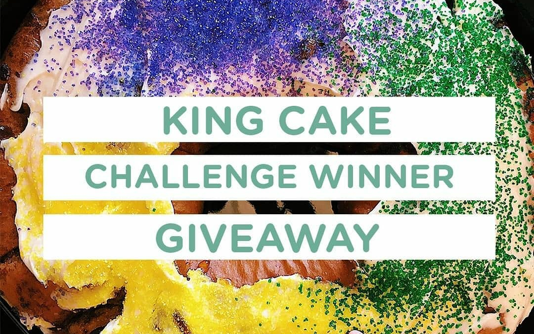 Winner💜Winner💛Chicke…er…#kingcake💚dinner! Thanks to @cazayouxcreative for including us in the competition – head on over to…