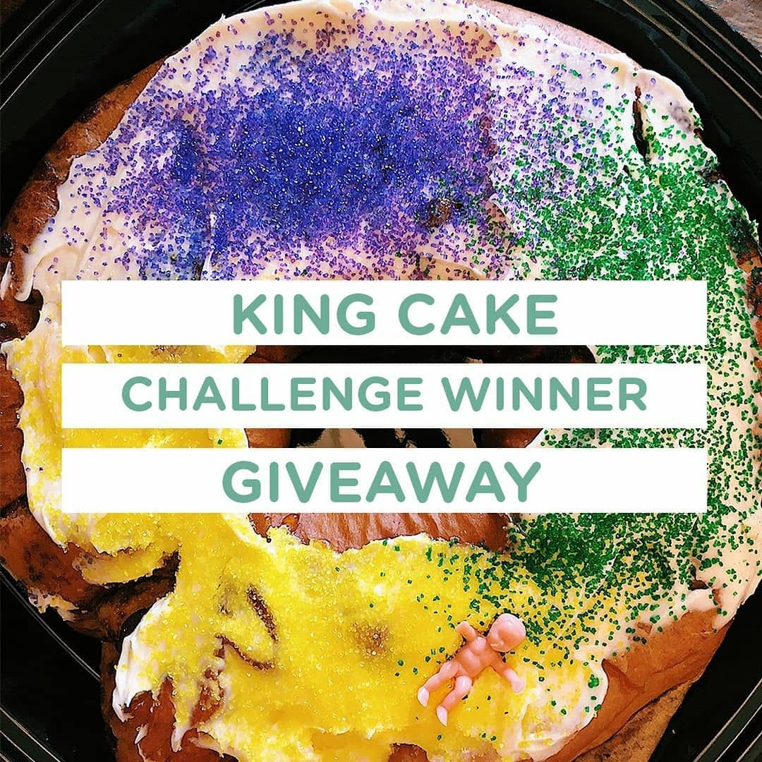 Winner💜Winner💛Chicke…er…#kingcake💚dinner! Thanks to @cazayouxcreative for including us in the competition – head on over to…