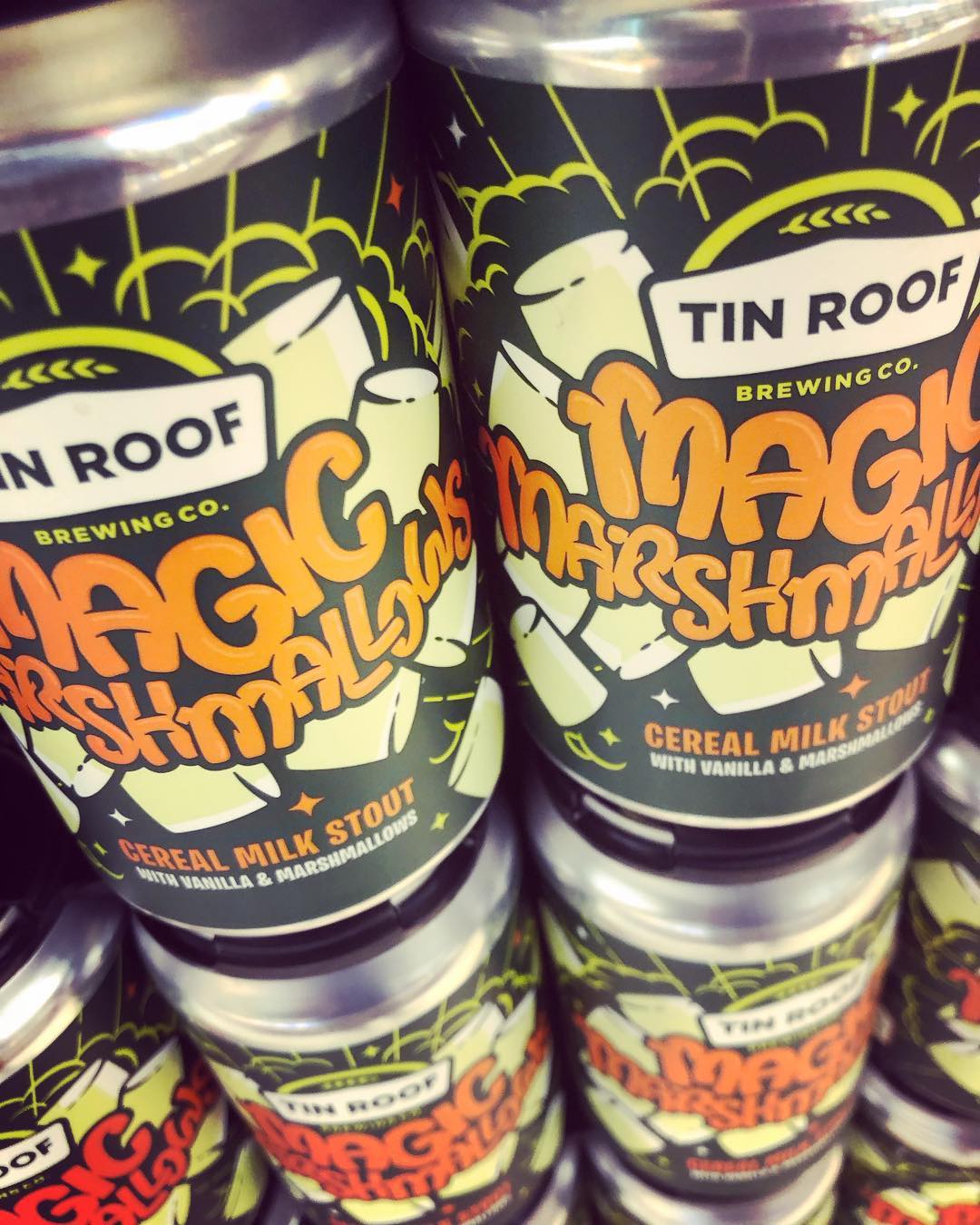 @tinroofbeer Magic Marshmallow is now in stock just in time for #stpaddysday at both locations!…