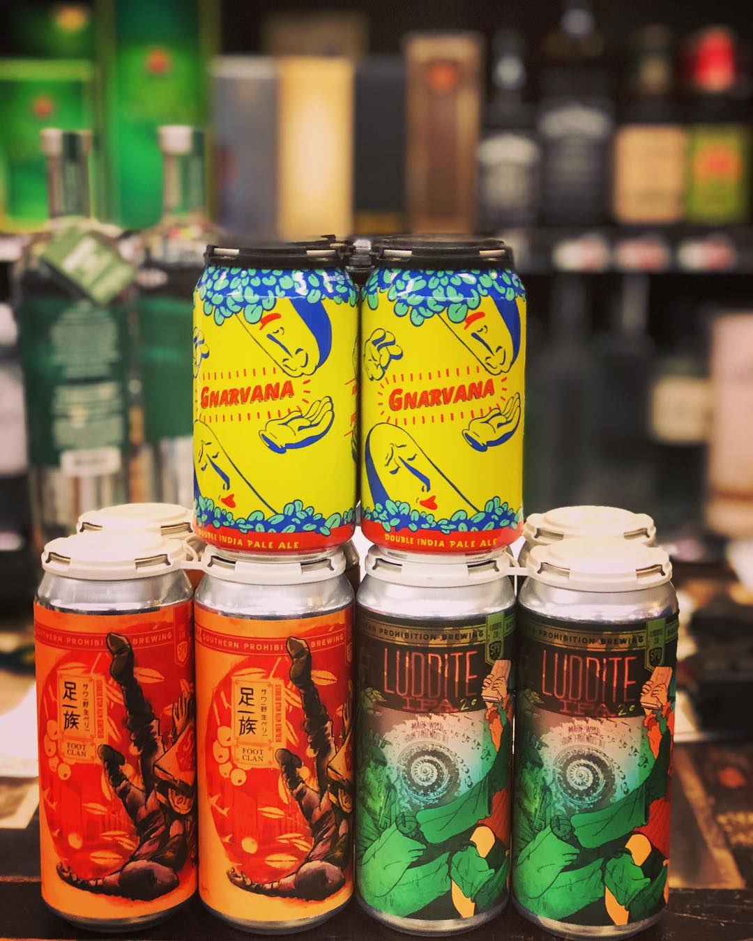 New brews now available from @gnarlybarley and @soprobrewco NOW at our Perkins Rd location! #beer…