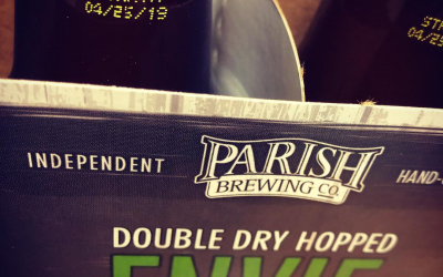 @parishbrewingco DDH Envie is now available at our Perkins Rd location! #freshhops #beer #drinklocal #haze