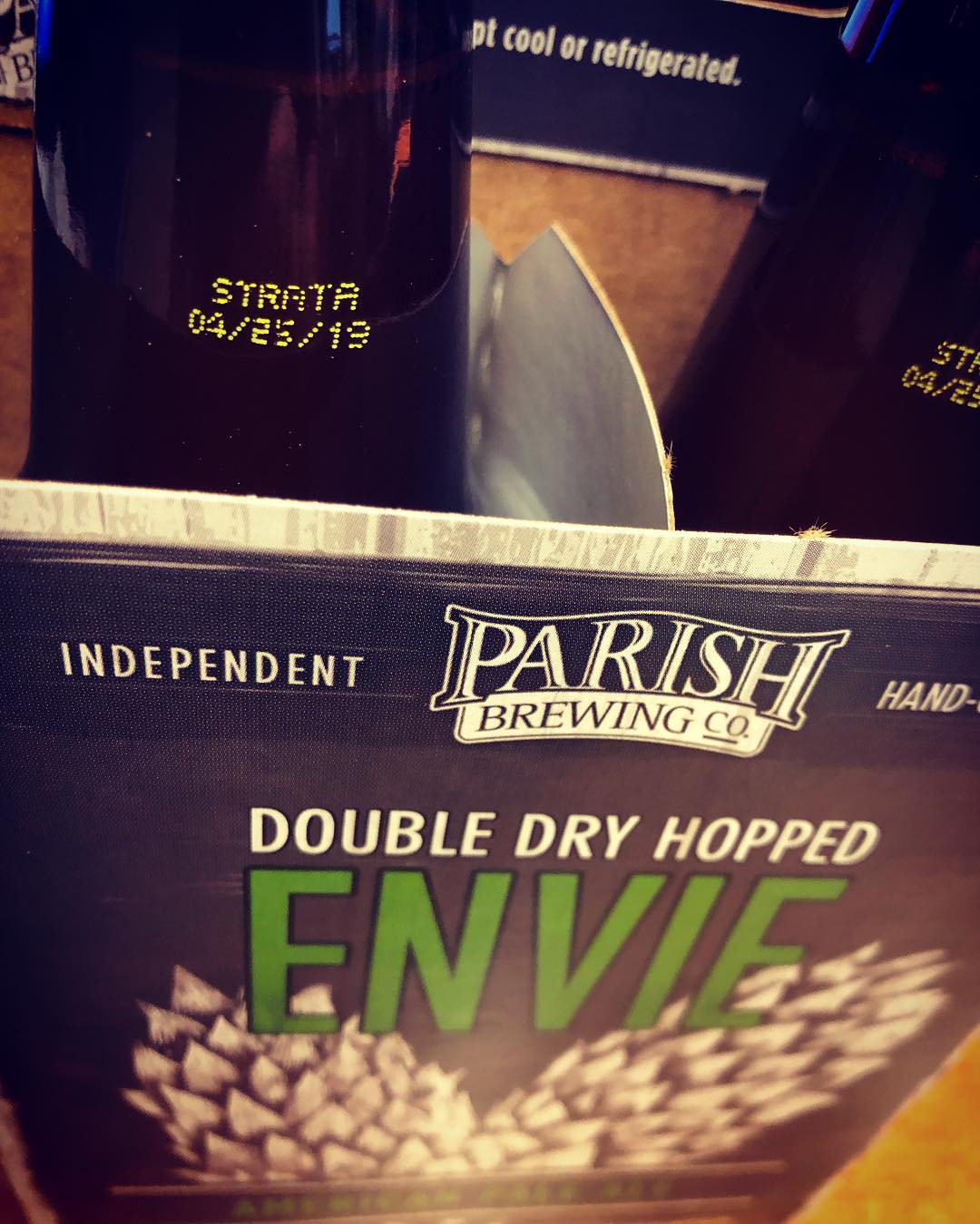 @parishbrewingco DDH Envie is now available at our Perkins Rd location! #freshhops #beer #drinklocal #haze