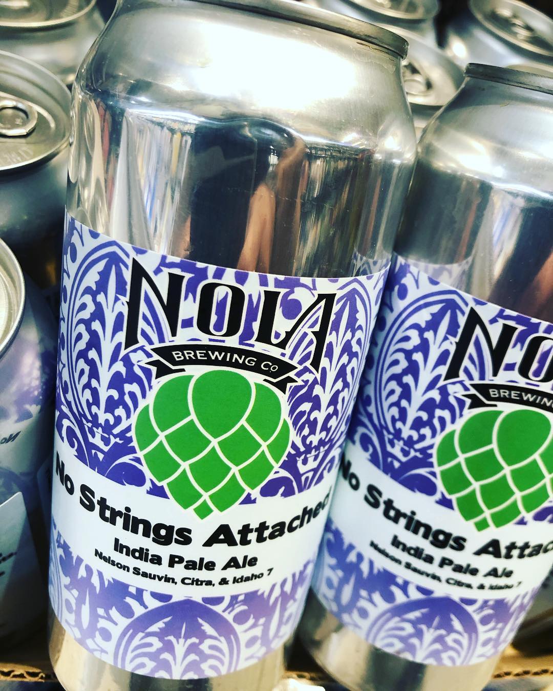 @nolabrewing No Strings Attached is now available at our Perkins Rd location! #beer #freshhops #drinklocal…